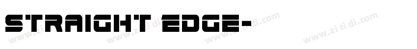 Straight Edge字体转换
